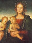 PERUGINO, Pietro Madonna with Child and Little St John af USA oil painting reproduction